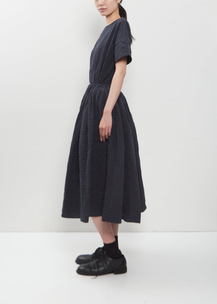 Grid Technical Cotton Skirt