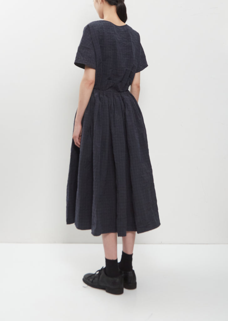Grid Technical Cotton Skirt
