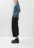 Cashmere Alpaca Crewneck Sweater — Turquoise