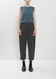 Cotton Corduroy Tapered Cropped Pants – Cement