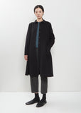 Round Collar Fleece Coat