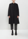 Round Collar Fleece Coat
