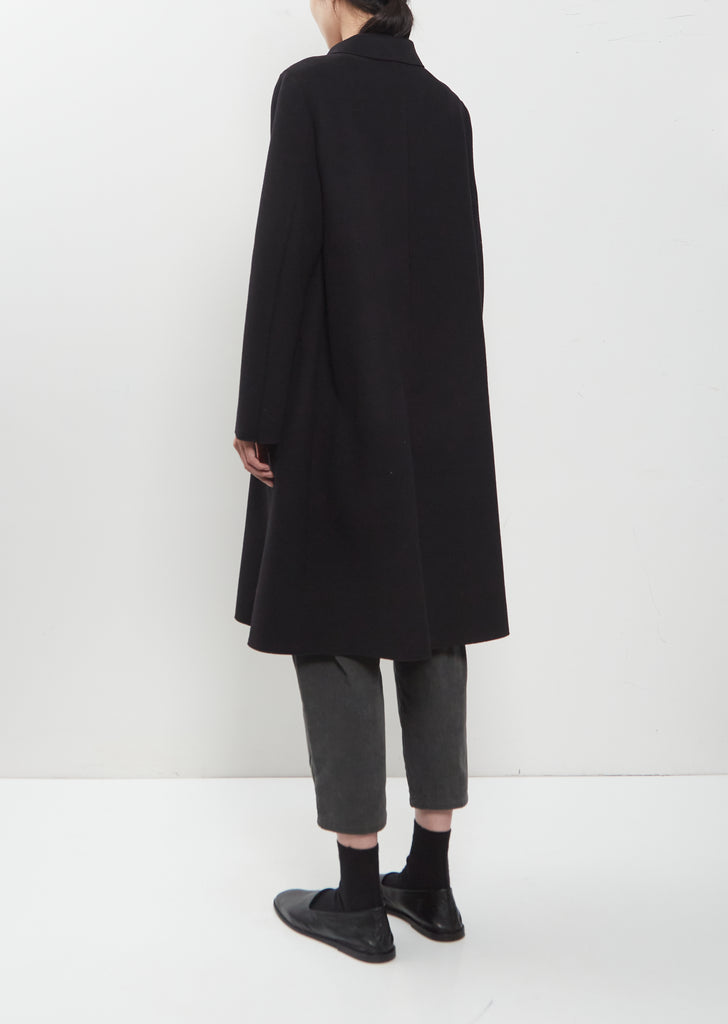 Round Collar Fleece Coat