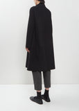 Round Collar Fleece Coat