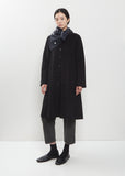 Check Small Cashmere Scarf — Blue
