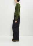 Texas Stretch Alpaca Merino Wool Sweater — Dark Green