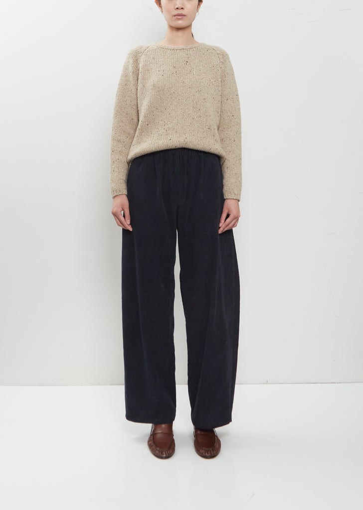 Cotton Corduroy Straight Pants