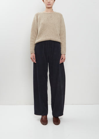 Cotton Corduroy Straight Pants