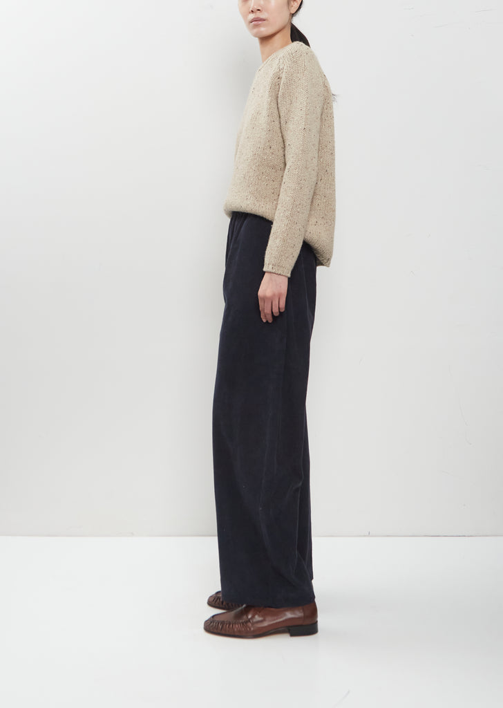 Cotton Corduroy Straight Pants