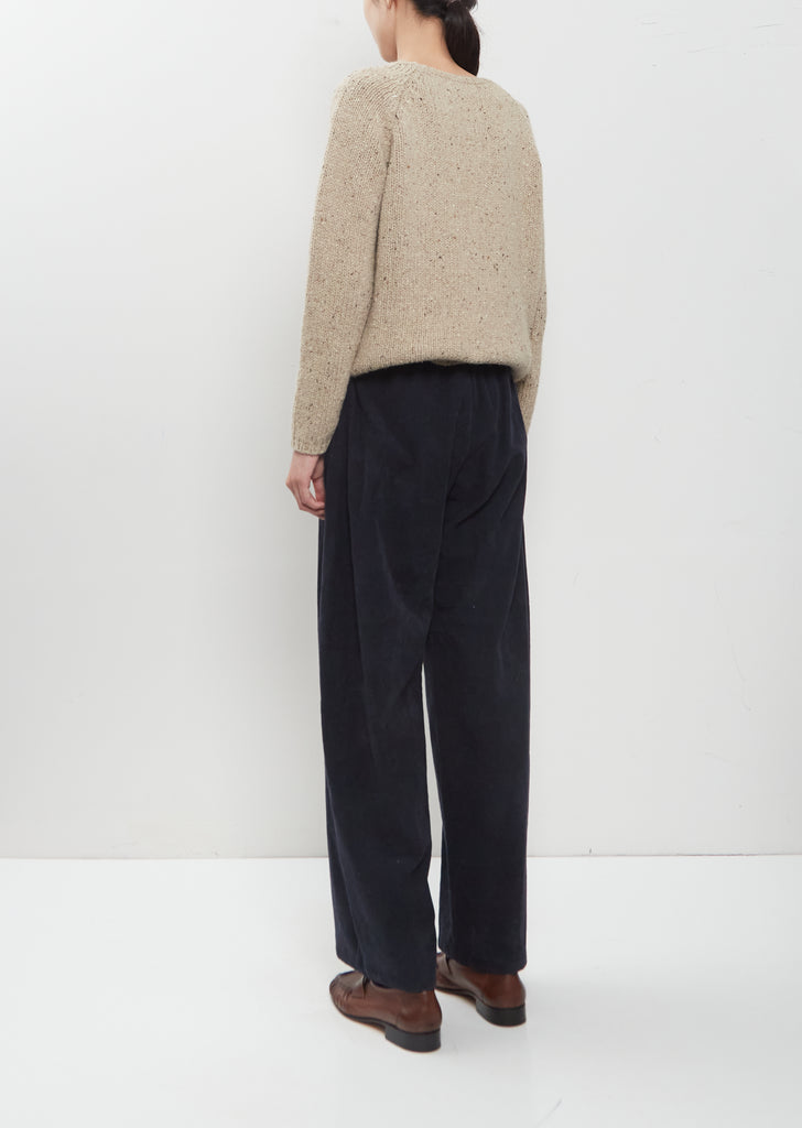 Cotton Corduroy Straight Pants