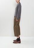 Cashmere Alpaca Crewneck Sweater — Cement