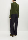 Texas Stretch Alpaca Merino Wool Sweater — Dark Green