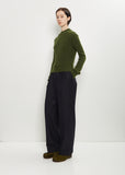 Texas Stretch Alpaca Merino Wool Sweater — Dark Green