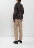 Leather Giulia Jacket Manga — Brown