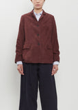 Suede Giulia Jacket — Wine