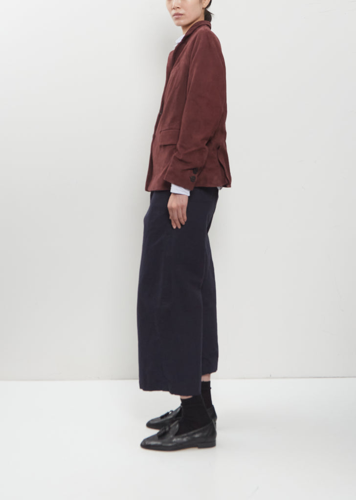 Suede Giulia Jacket — Wine
