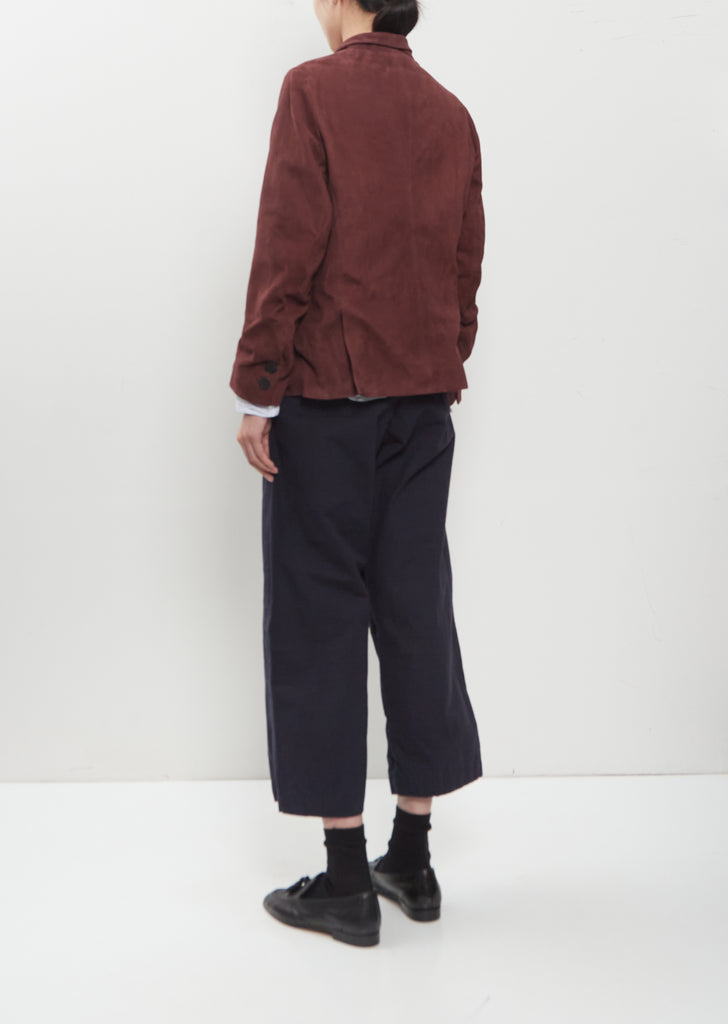 Suede Giulia Jacket — Wine