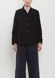 Suede Leather Giulia Jacket — Black