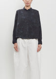 Maya Cotton Shirt — Blur Flower