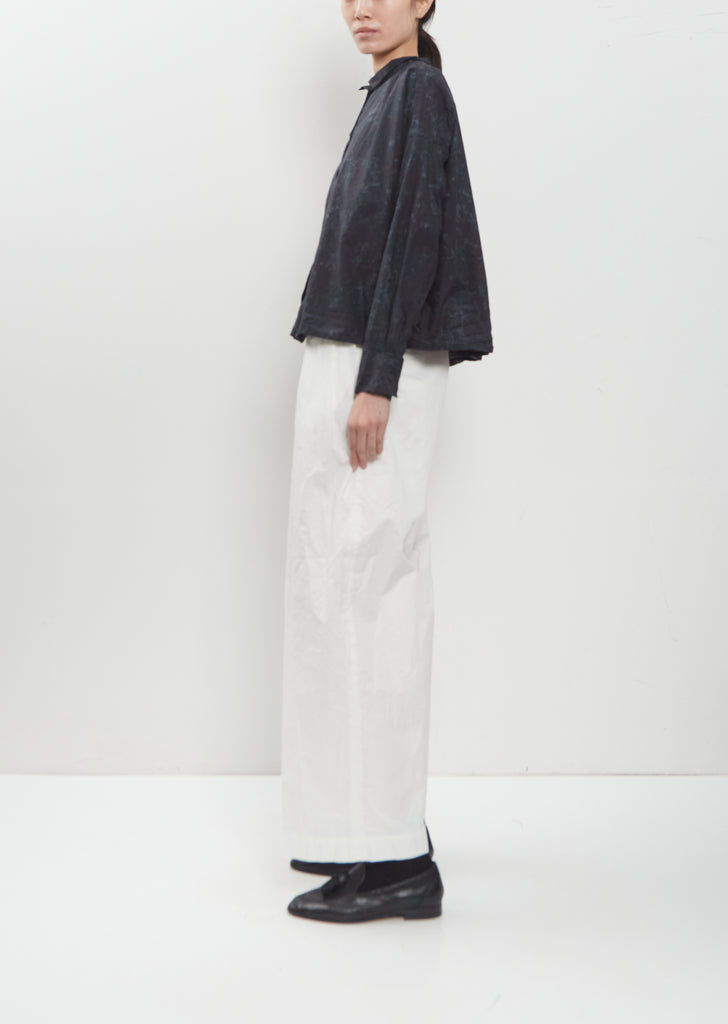 Maya Cotton Shirt — Blur Flower