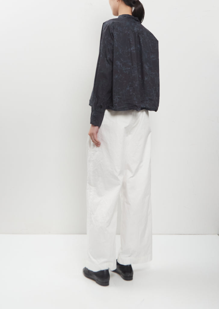 Maya Cotton Shirt — Blur Flower