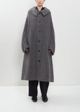 Arranged Sleeve Wool Mosser Coat