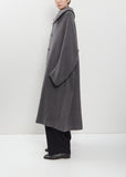 Arranged Sleeve Wool Mosser Coat