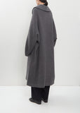 Arranged Sleeve Wool Mosser Coat
