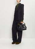 Leather Clasp Crisp Bag