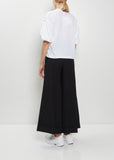 Cotton Ponte Puffed Sleeve T-Shirt