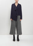 Front Tuck Turn Up Twill Flannel Pant