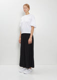 Cotton Ponte Puffed Sleeve T-Shirt