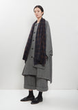 Abhaya Plaid Cashmere Stole — Midnight Blue