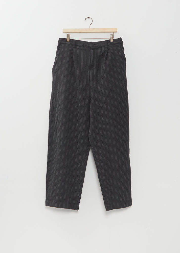 Garment Processed Stripe Pants