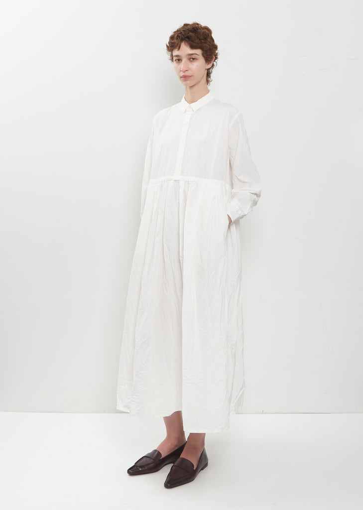 Typewriter Cotton Shirt Dress