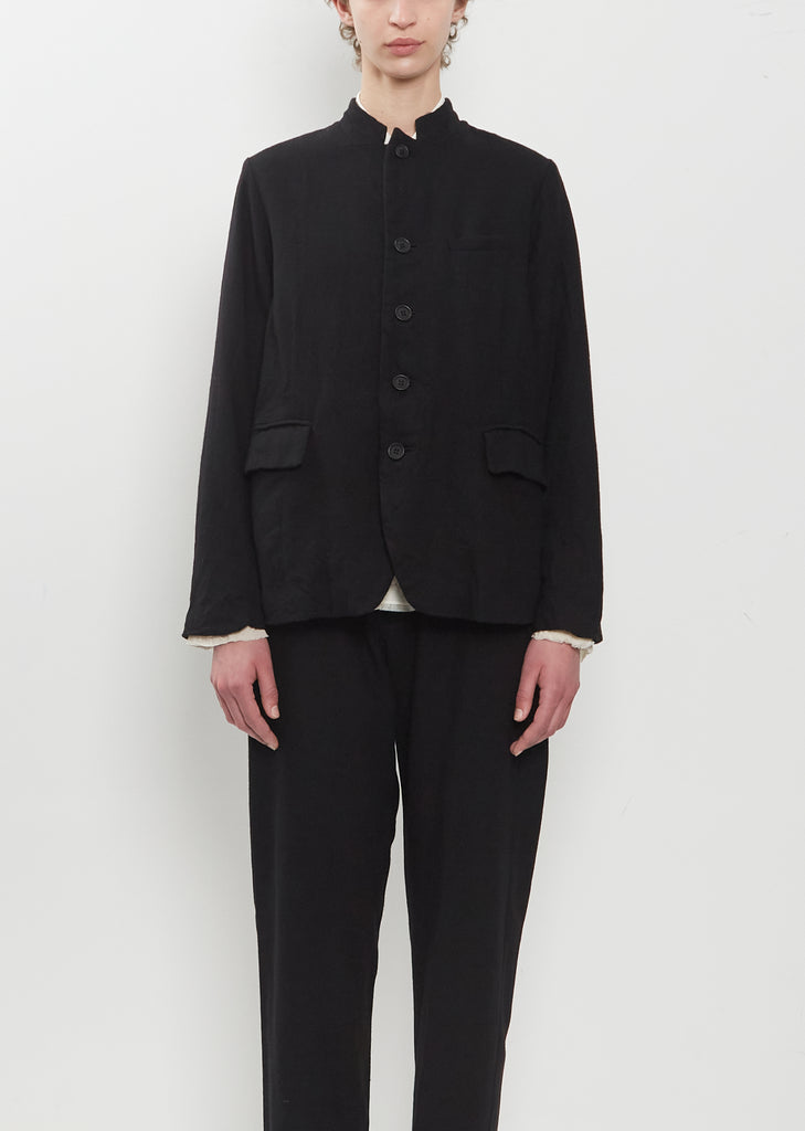 Premium Wool Tweed Tailored Jacket