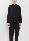 Premium Wool Tweed Tailored Jacket