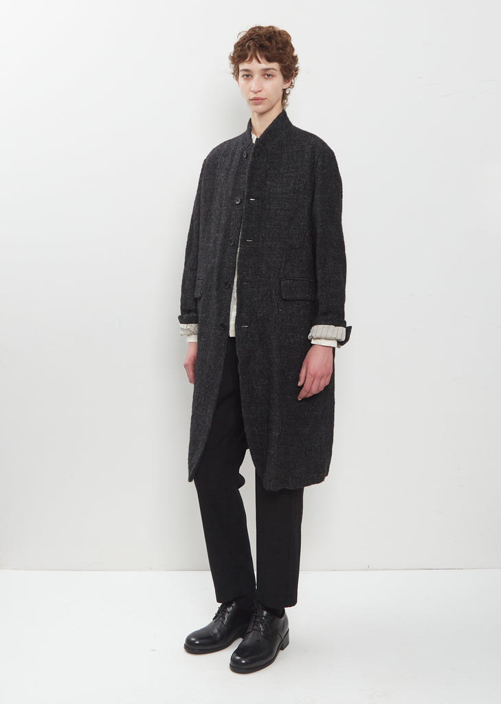 Wool Linen Chesterfield Coat