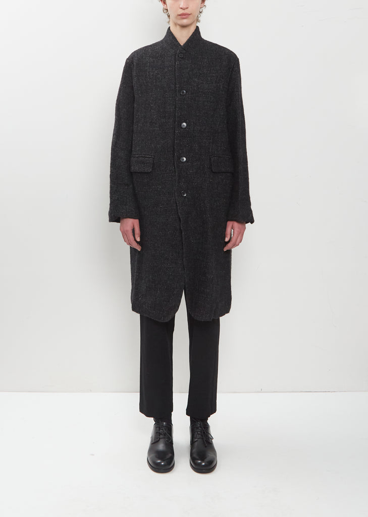 Wool Linen Chesterfield Coat