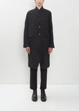 Wool Linen Chesterfield Coat