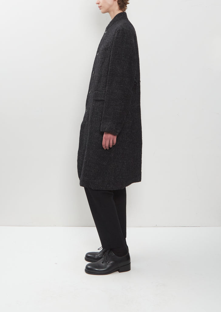 Wool Linen Chesterfield Coat