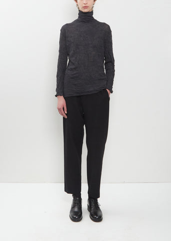 Premium Wool Tweed Tapered Pants