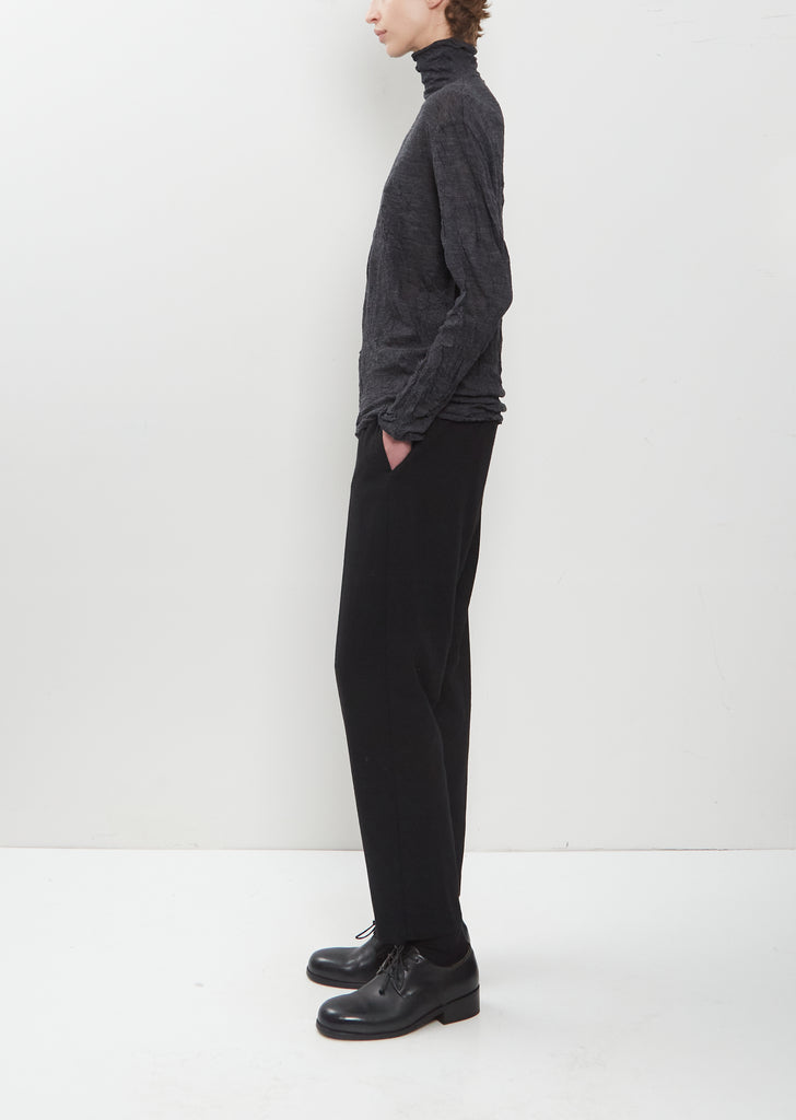 Wool Gauze Turtleneck Pullover