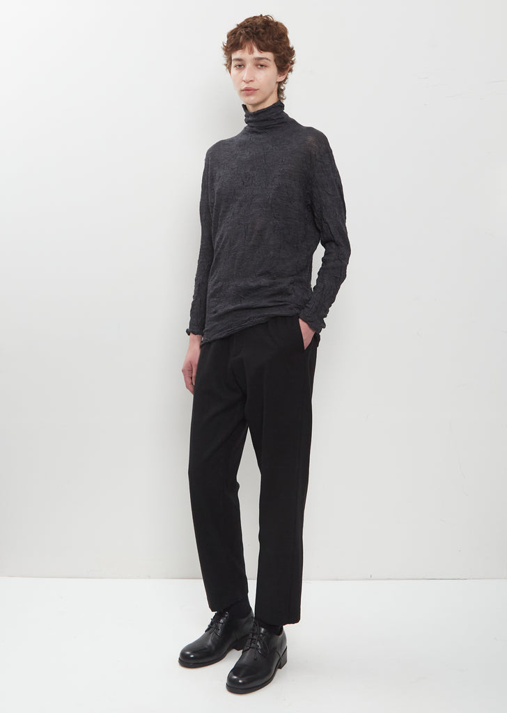 Premium Wool Tweed Tapered Pants