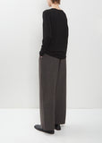 Lyocell Cashmere Jersey Pullover — Black