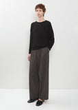 Lyocell Cashmere Jersey Pullover — Black