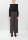 Premium Wool Tweed Wide Pants