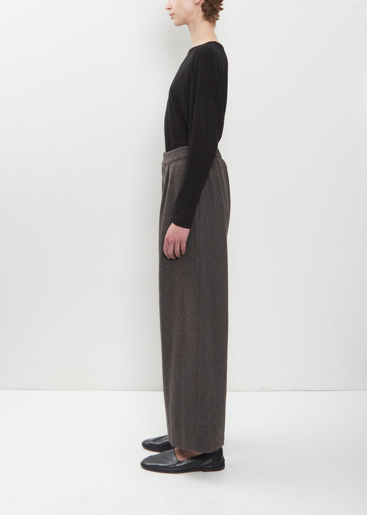Premium Wool Tweed Wide Pants