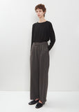Premium Wool Tweed Wide Pants