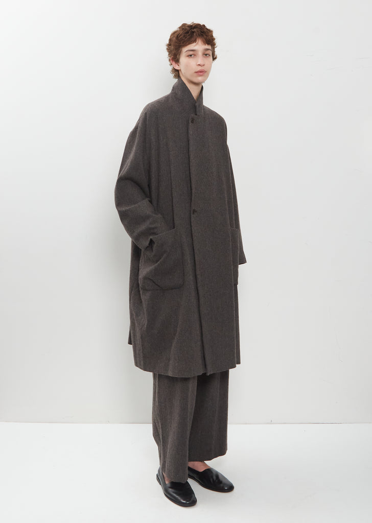 Premium Wool Tweed Oversized Tailored Coat